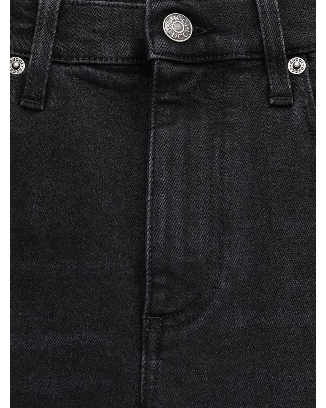 Gucci Black High-Waisted Skinny Jeans