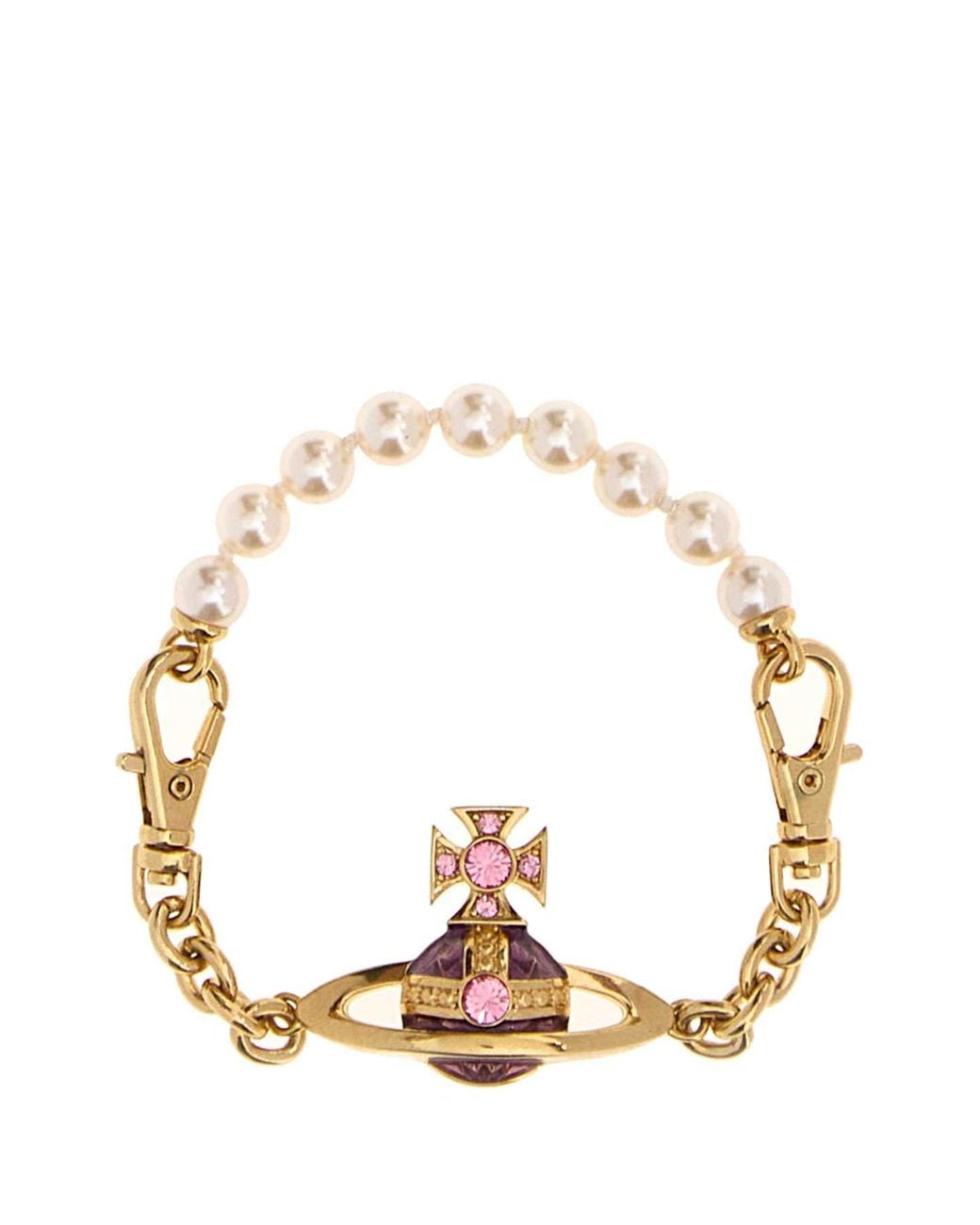 Vivienne Westwood Metallic Aida Bas Relief Bracelet