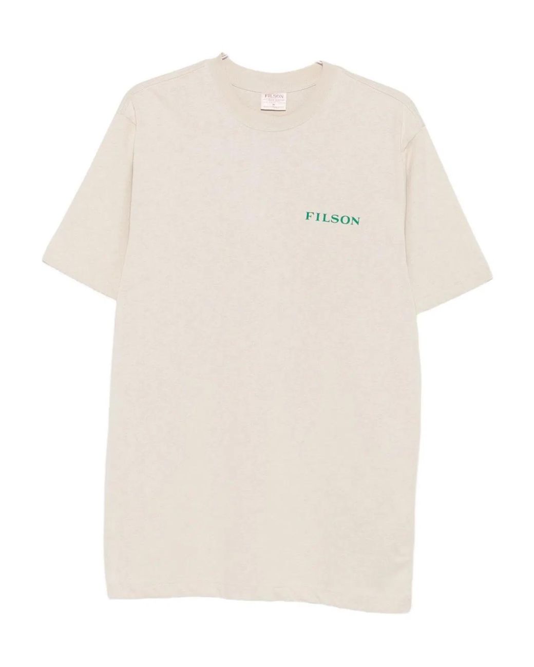 Filson White Printed Cotton T-Shirt for men