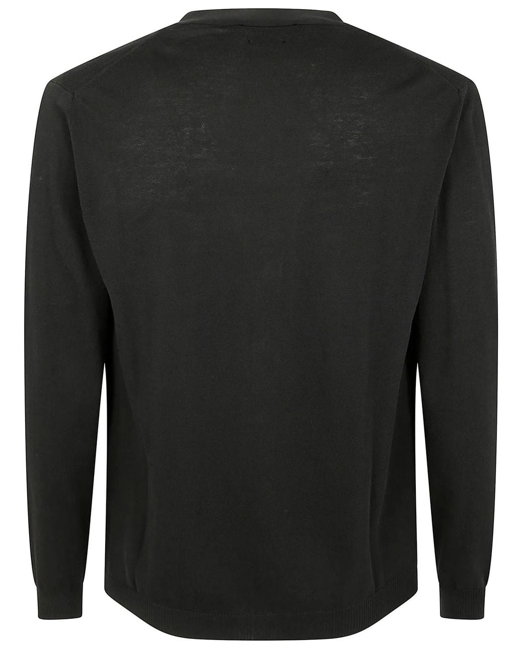 Daniele Fiesoli Black Bottons Cardigan for men