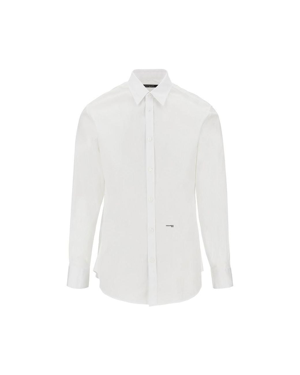 DSquared² White Stretch Cotton Shirt for men