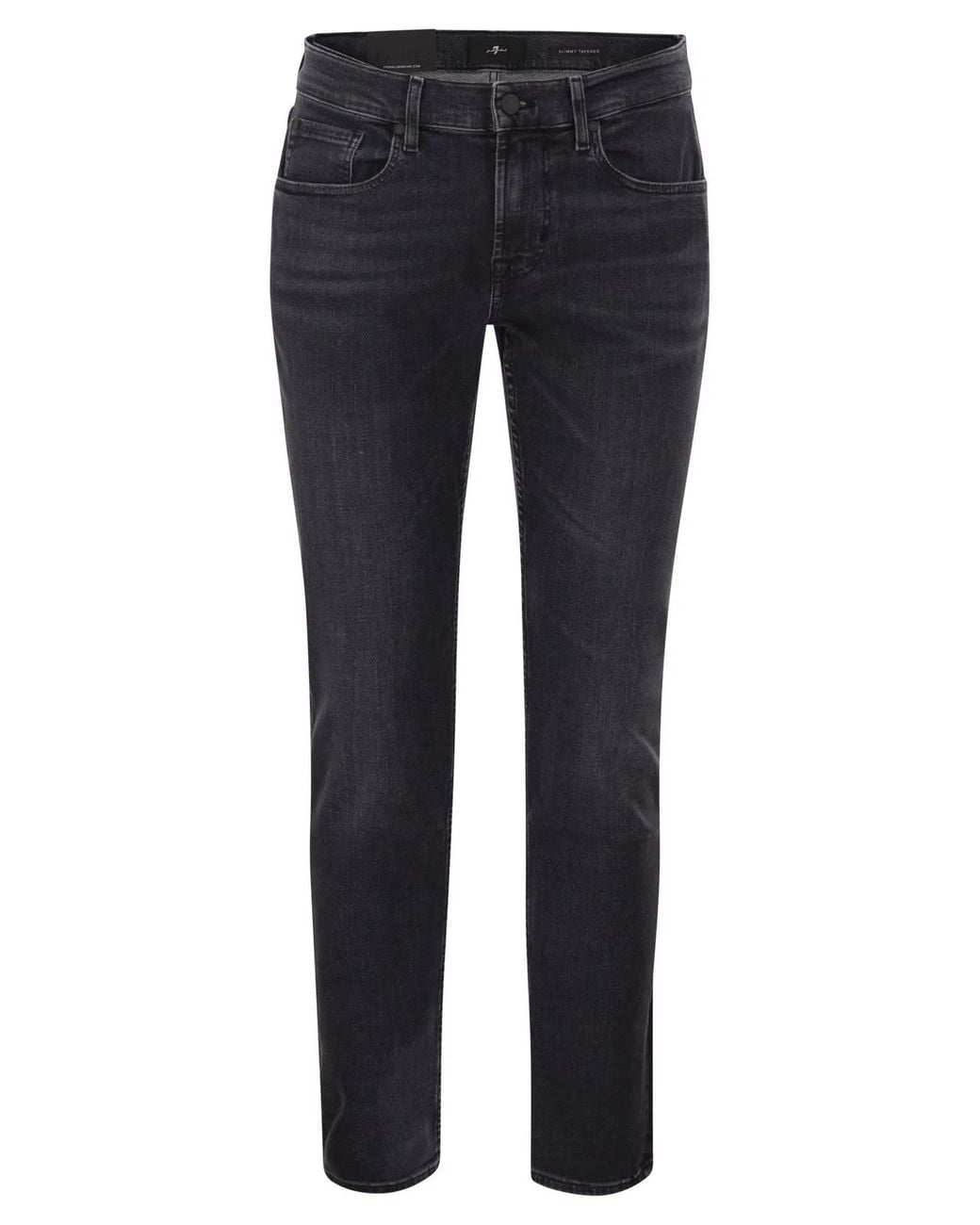 7 For All Mankind Blue Slimmy Tapered Jeans for men