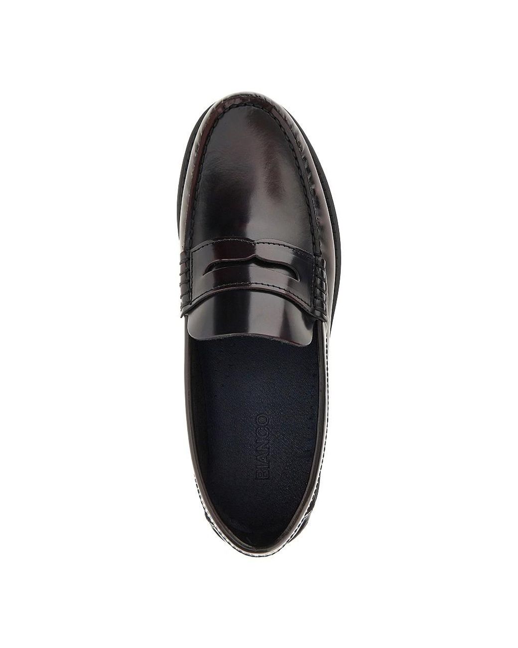 BIANCO LEVRIN Black Biagreg Leather Loafers for men