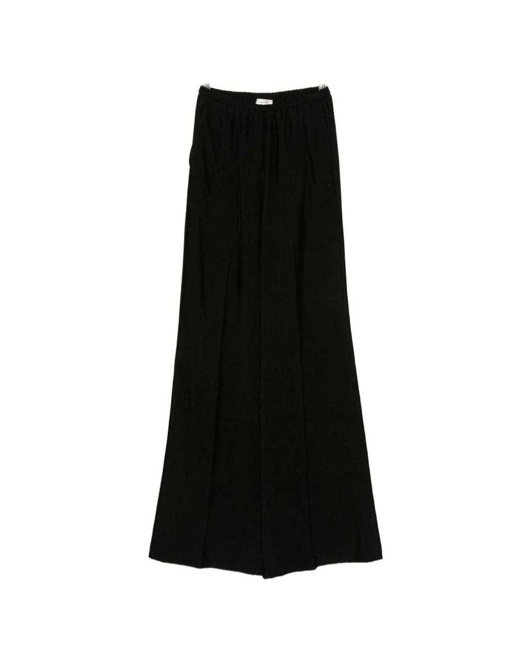 Forte_forte Black Velvet Flared Trousers
