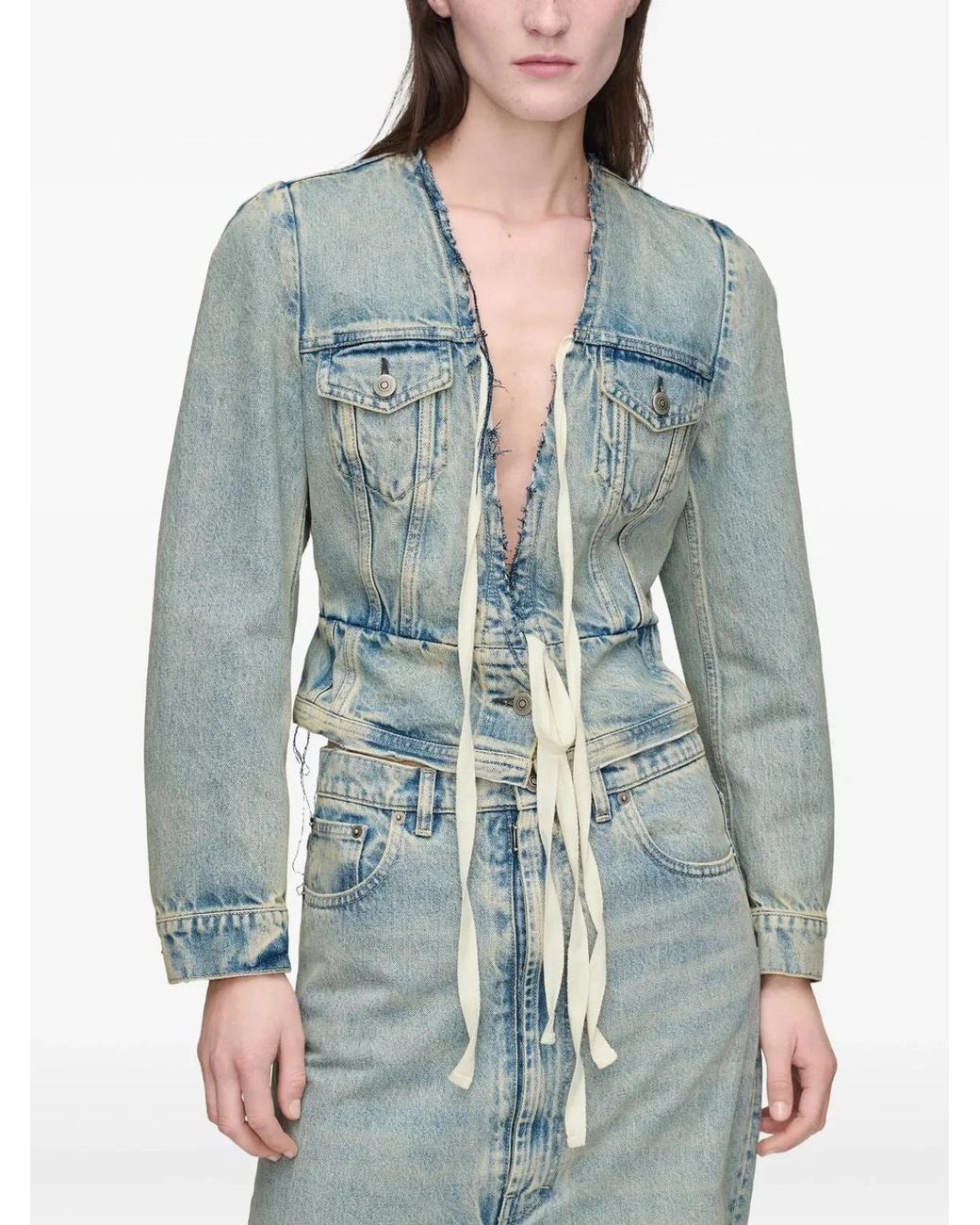 Maison Margiela Blue Denim Cotton Jacket