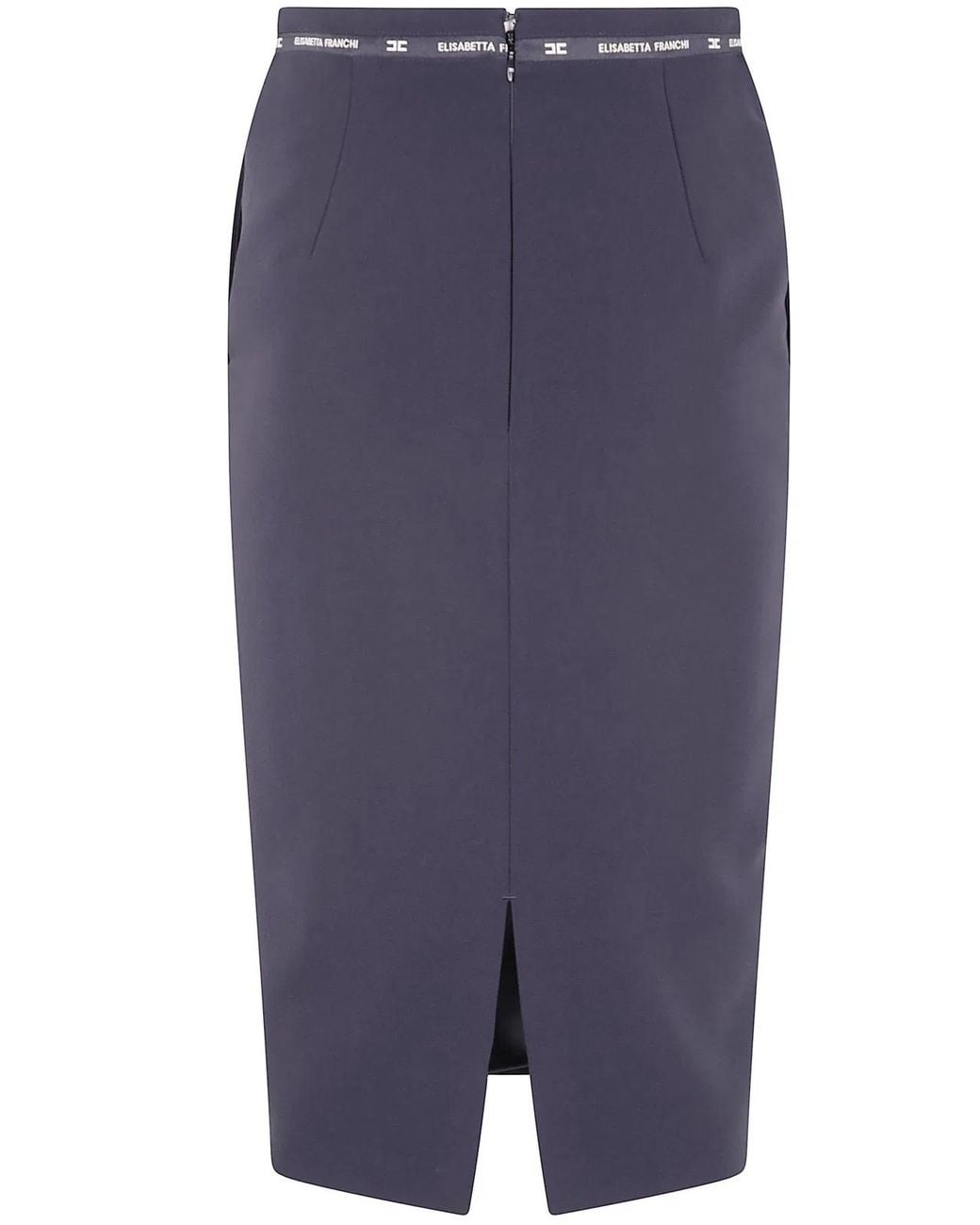 Elisabetta Franchi Blue Pencil Skirt