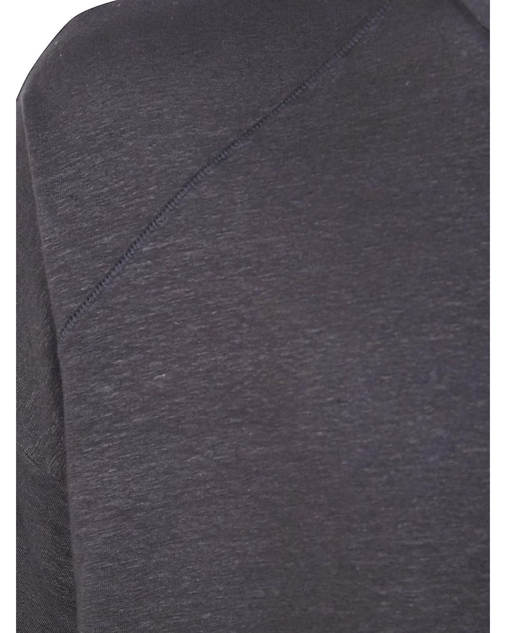 MD75 Gray Linen Oversized T-Shirt for men