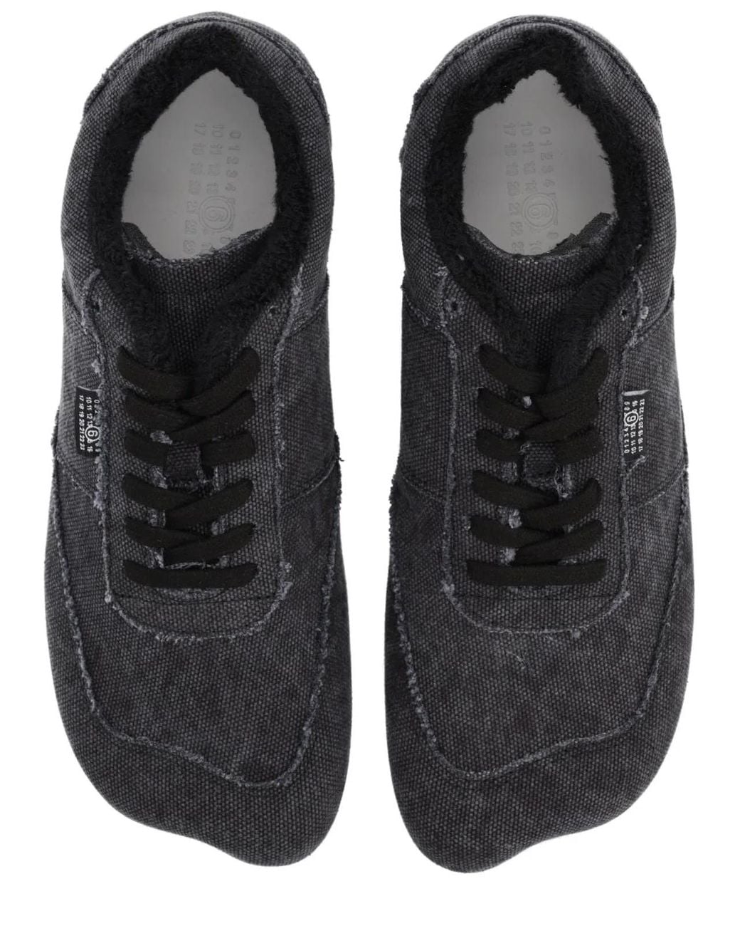 MM6 by Maison Margiela Gray Anatomical Canvas Sneaker for men