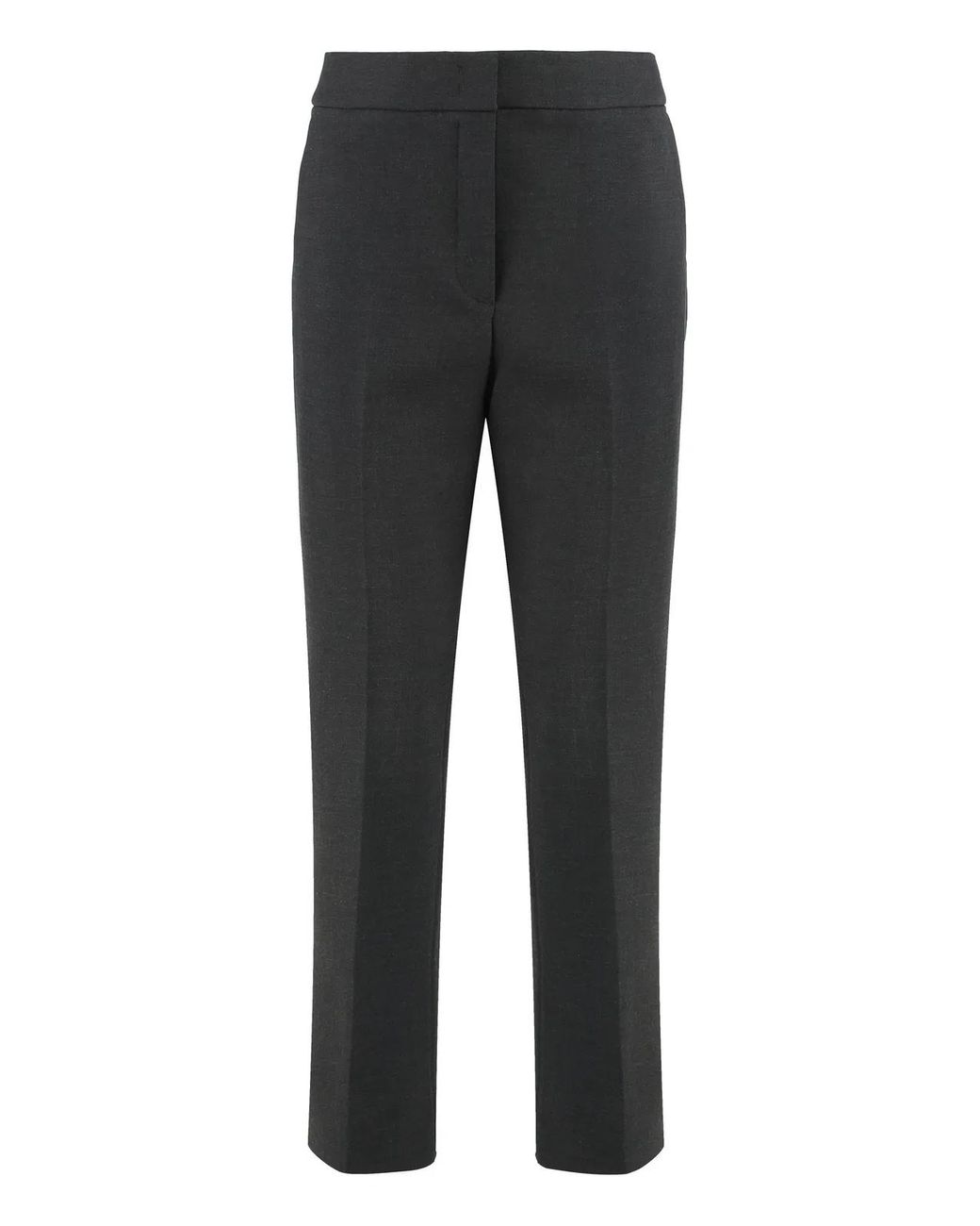 Peserico Black High-Waisted Trousers With A Crease
