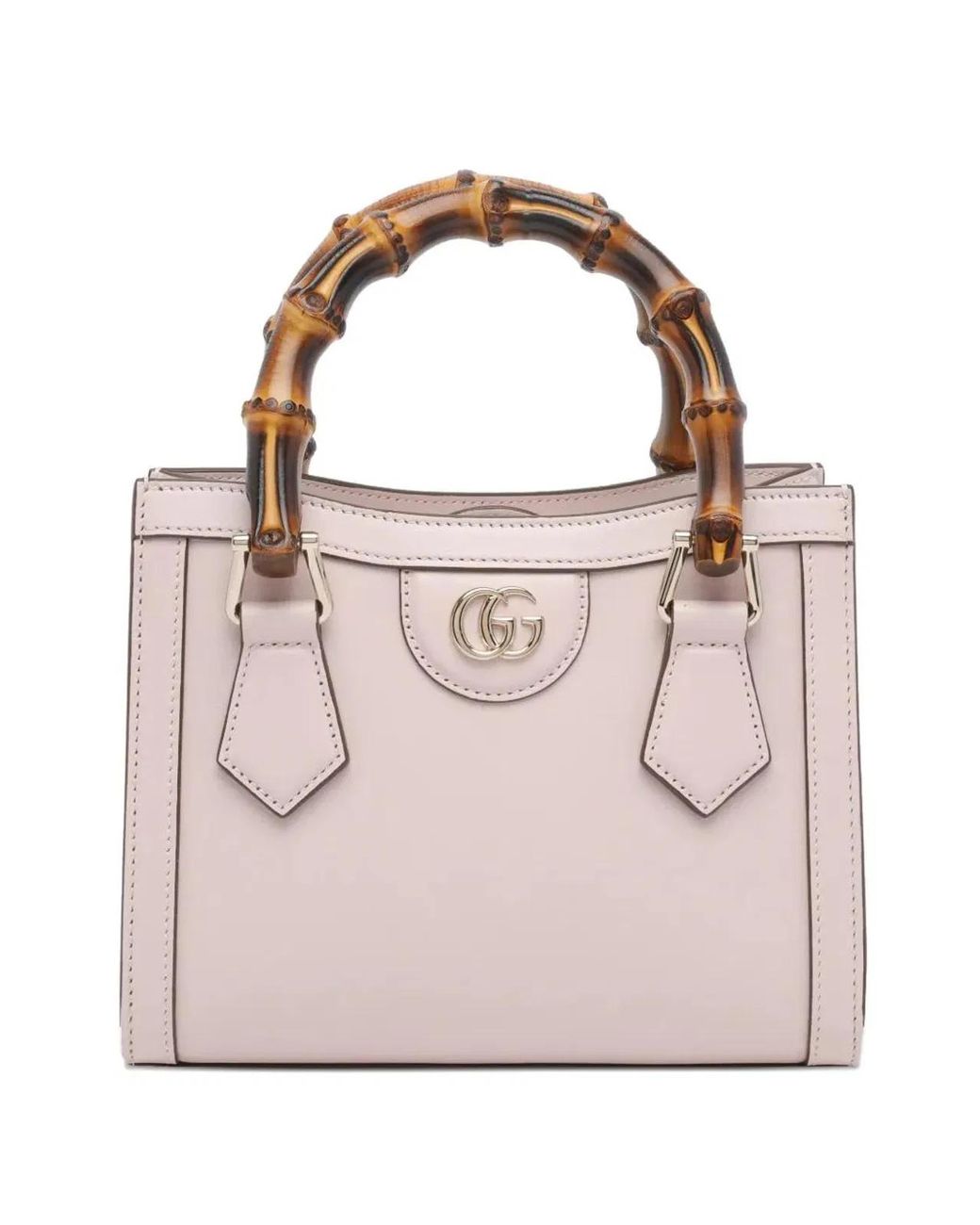 Gucci Pink Small Diana Leather Handbag