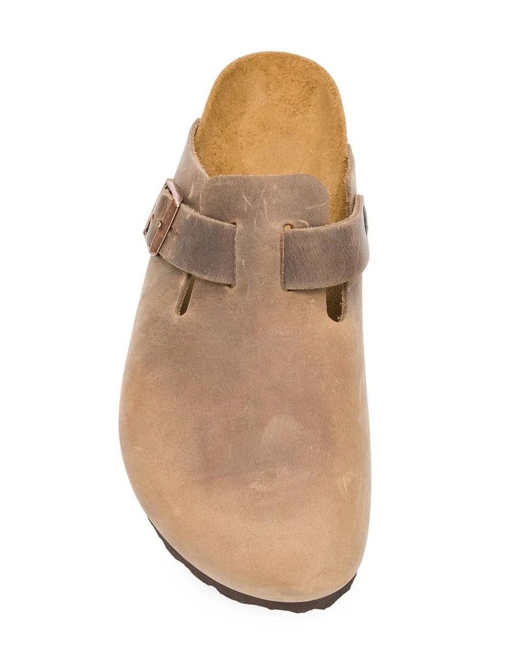 Birkenstock Brown Boston Leather Mule for men