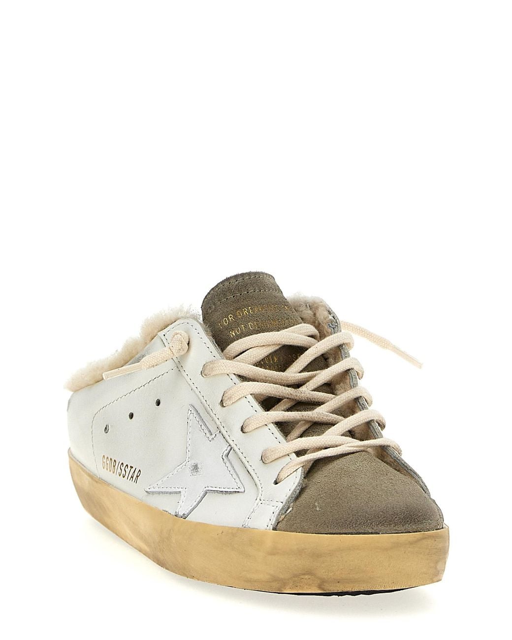 Golden Goose Deluxe Brand Natural 'Superstar' Sabots