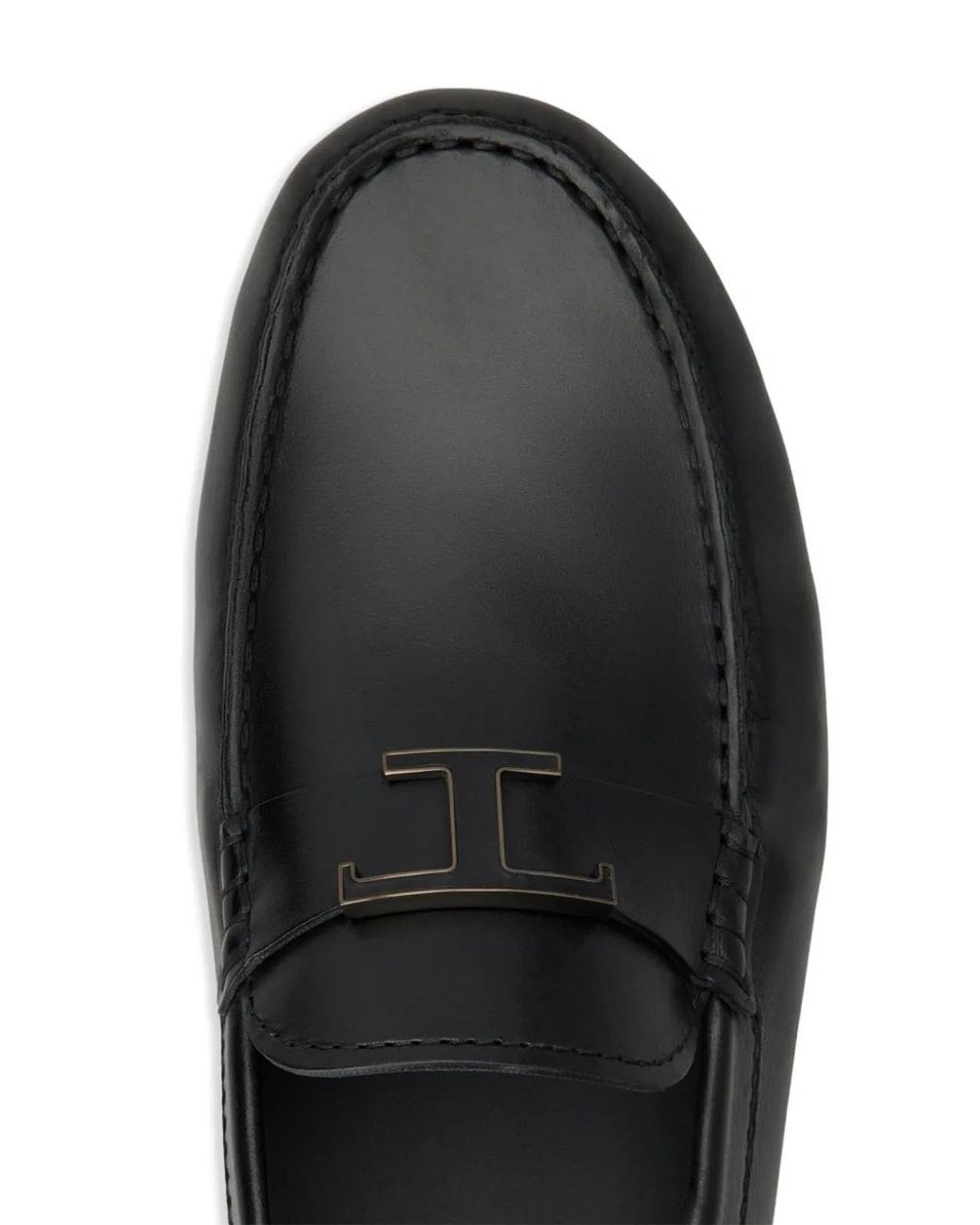 Tod's Black Gommino T Timeless Leather Loafers for men