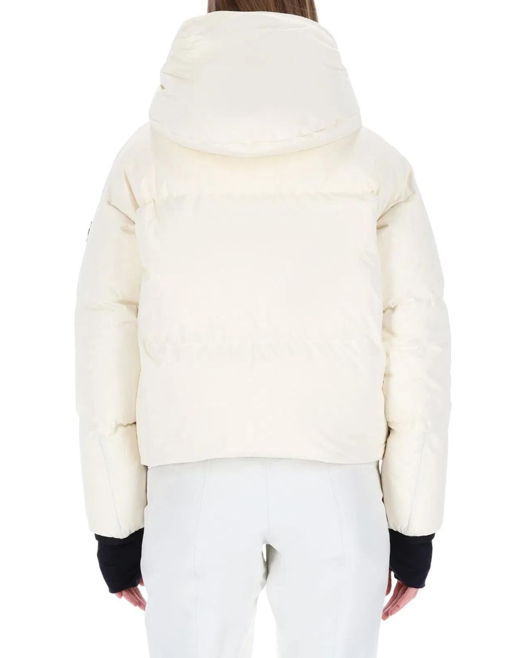 Moncler Natural Allesaz Ski Down Jacket With Hood