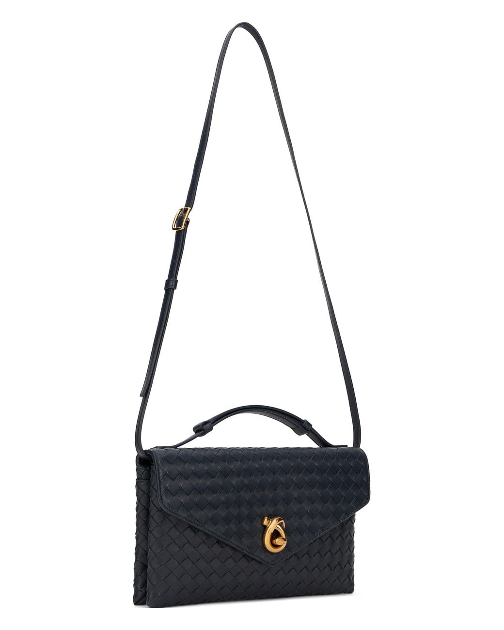 Bottega Veneta Blue Knot Lock Shoulder Bag