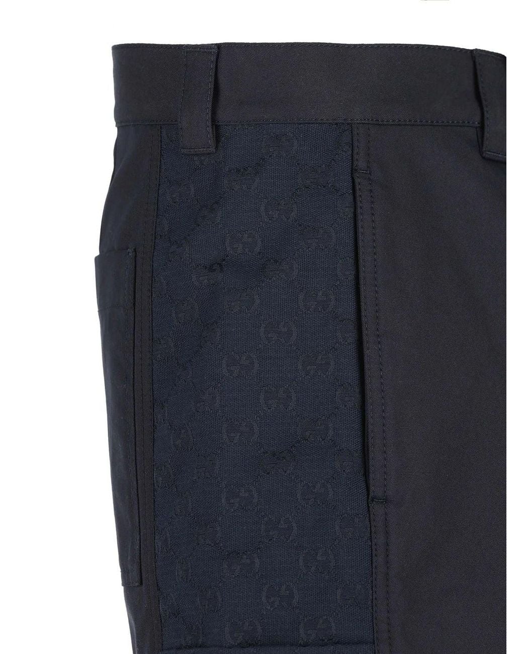 Gucci Blue Cotton Shorts for men