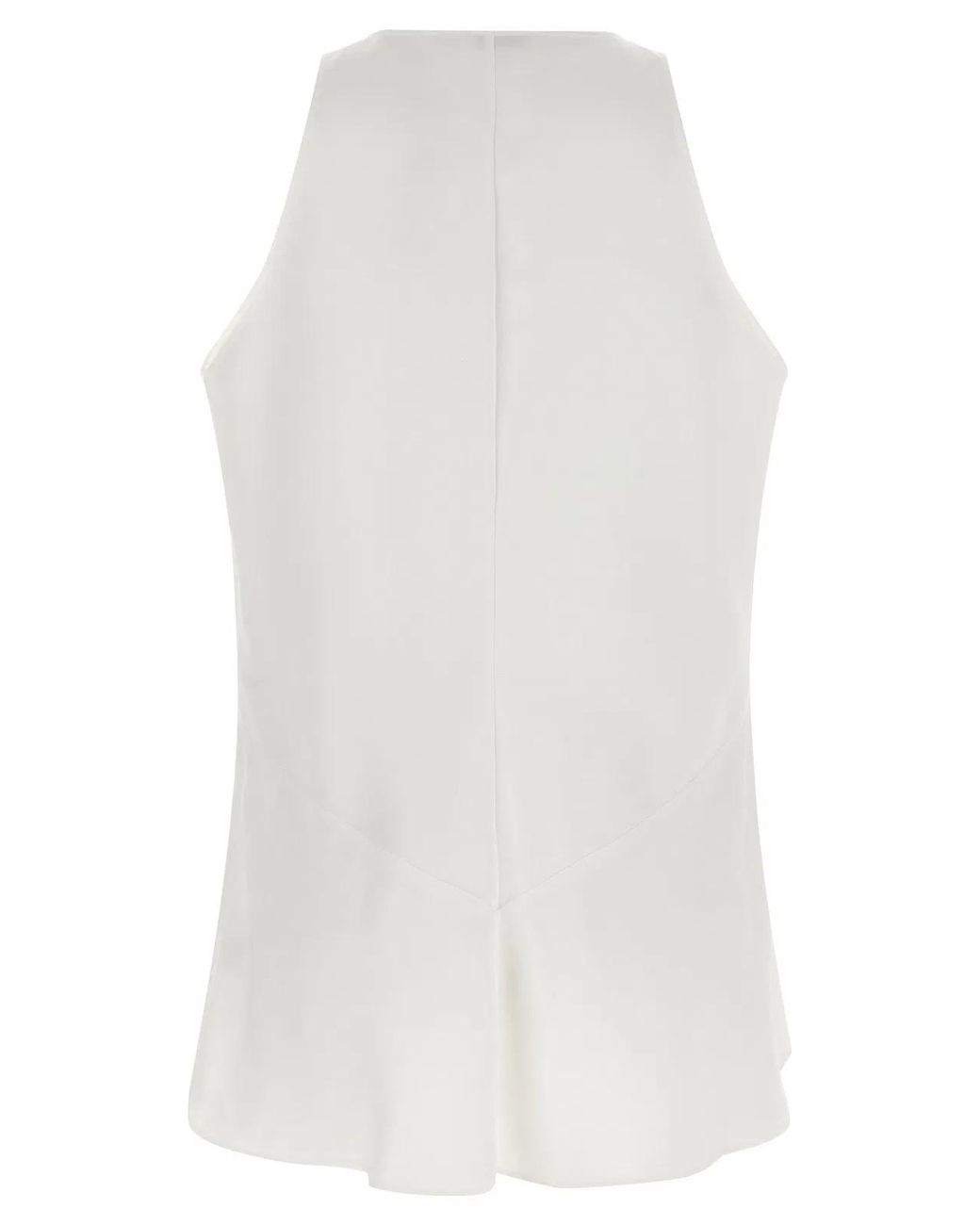 Brunello Cucinelli White Top Twill Fluid