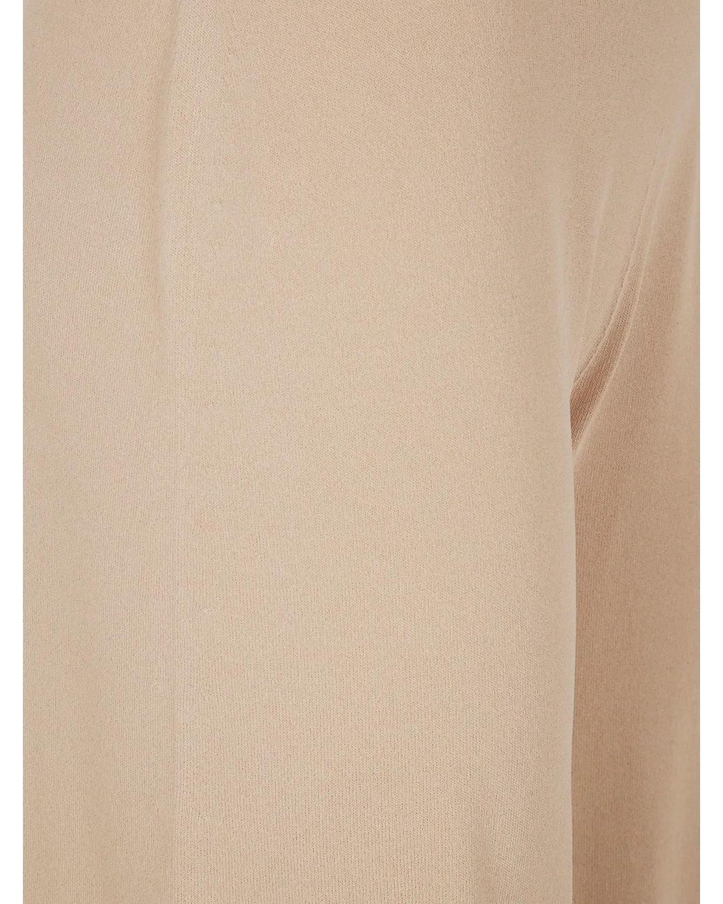 D.exterior Natural Viscose Long Wide Trousers