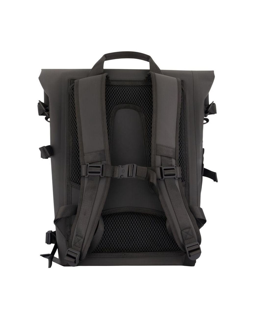 Rains Black Deepwater Rolltop Rucksack Large W4