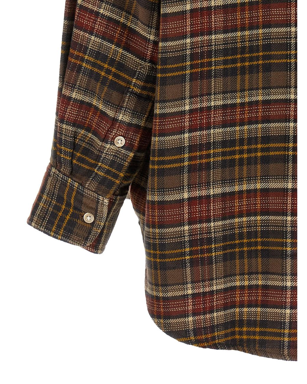 R13 Brown Checked Shirt