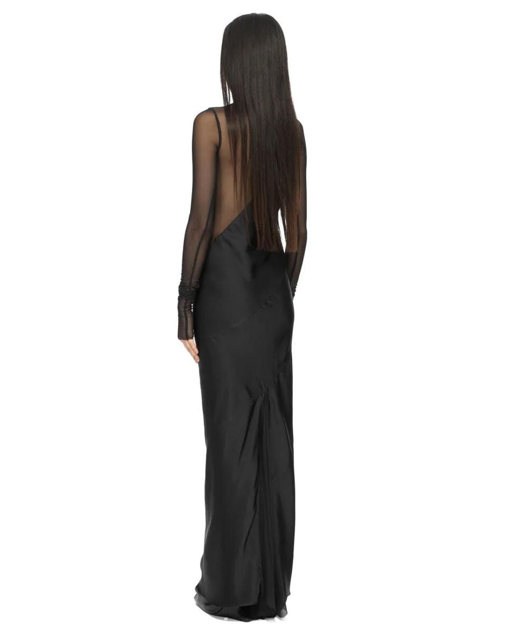 Rick Owens Black Combo Maxi Dress