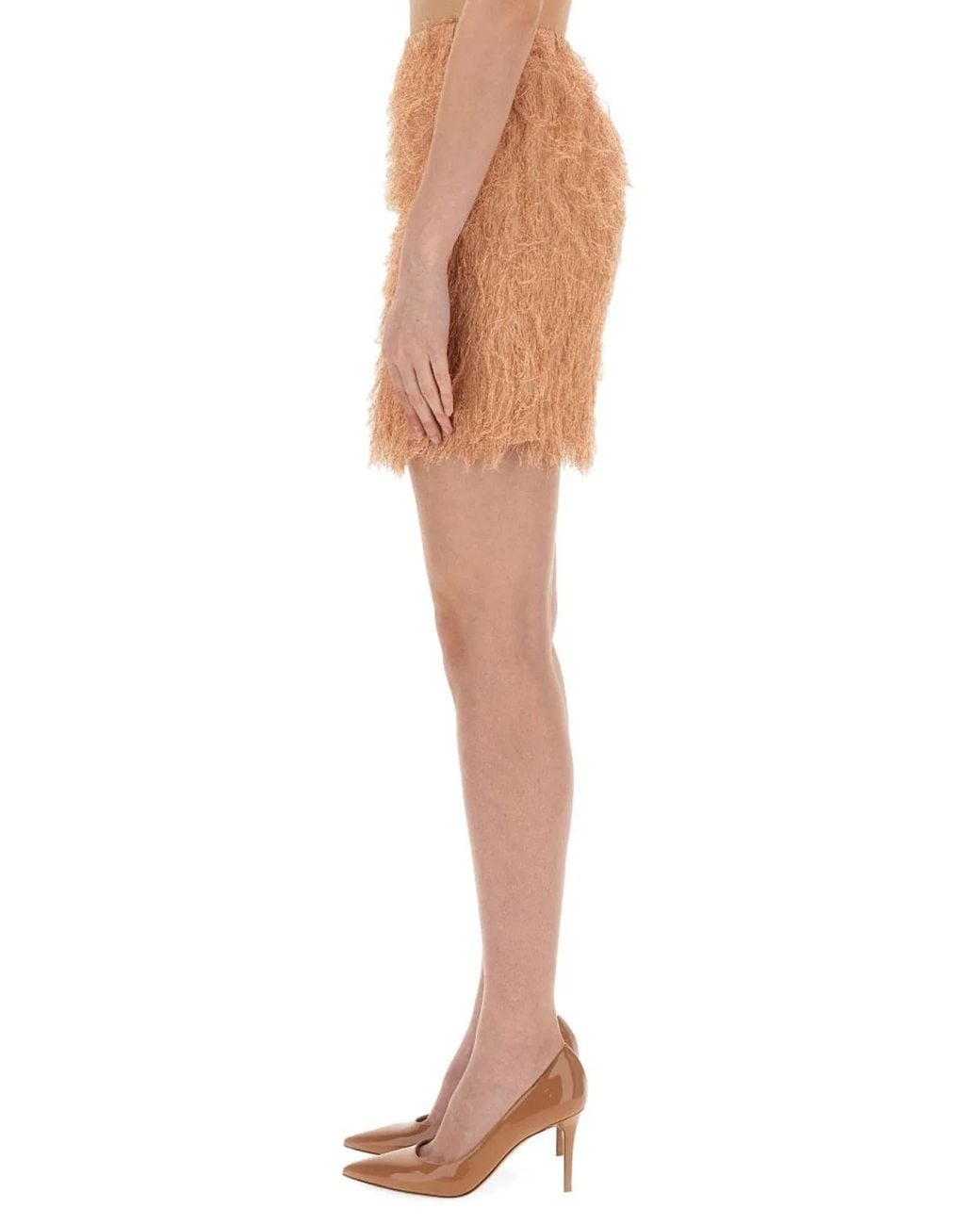 Alysi Multicolor Frizzy Mini Skirt
