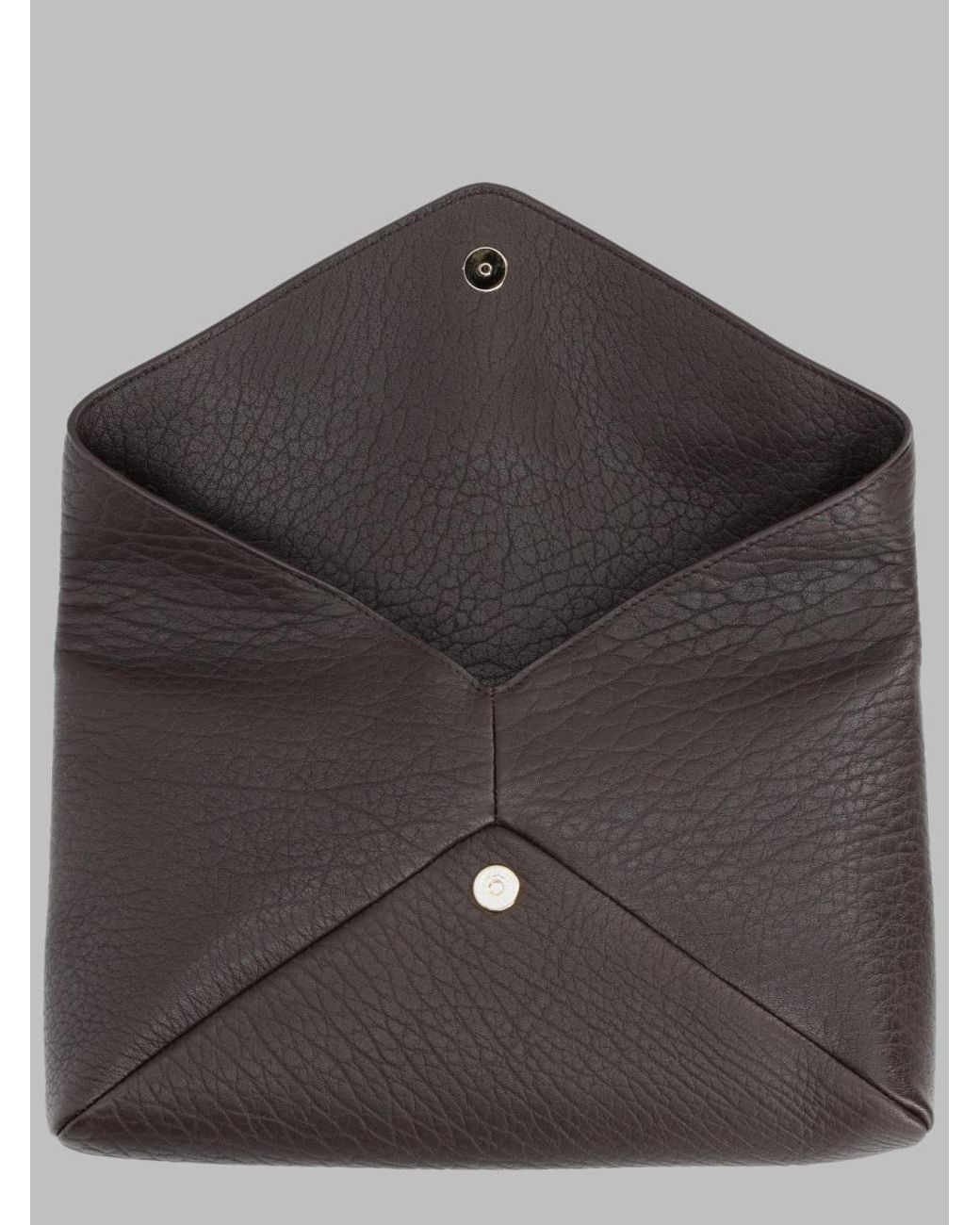 Saint Laurent Gray Pochette "Envelope Cassandre" Large