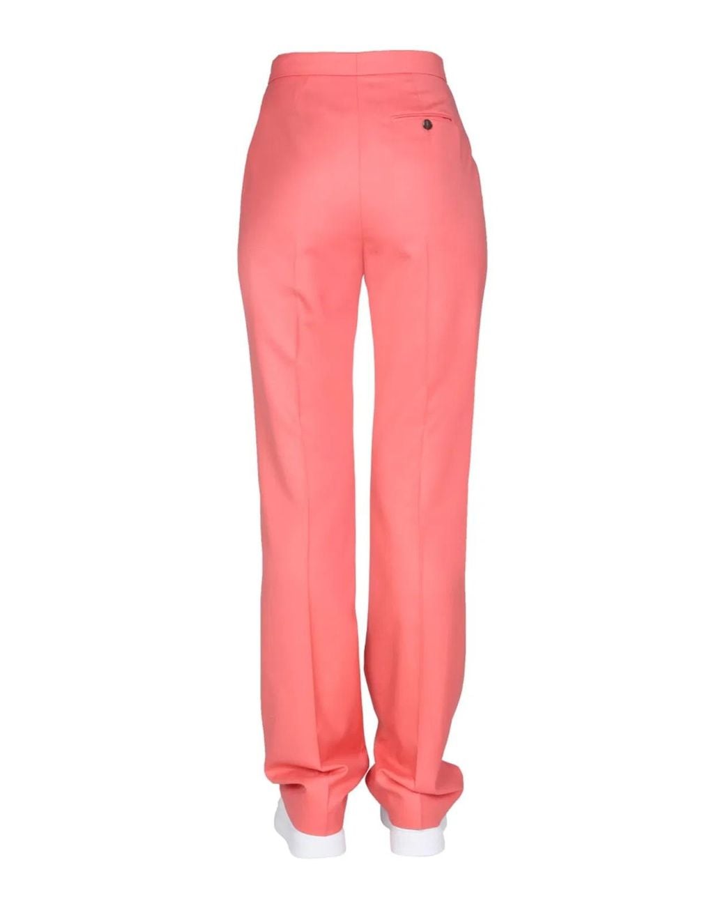 McQueen Pink Straight Leg Trousers