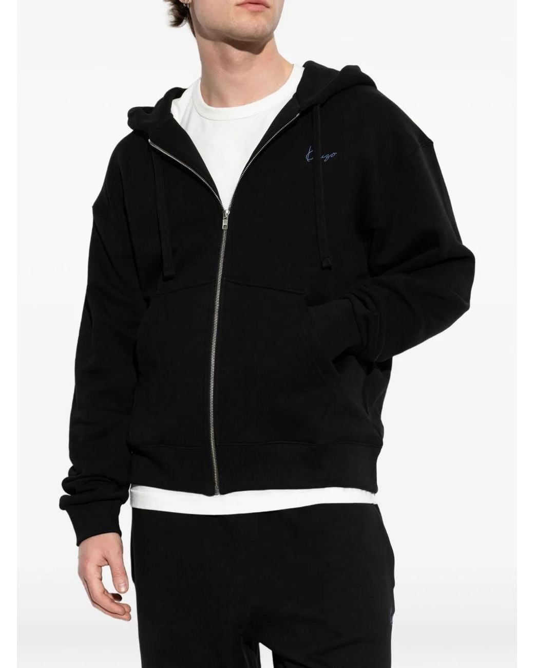KENZO Black Cotton Sweaters for men