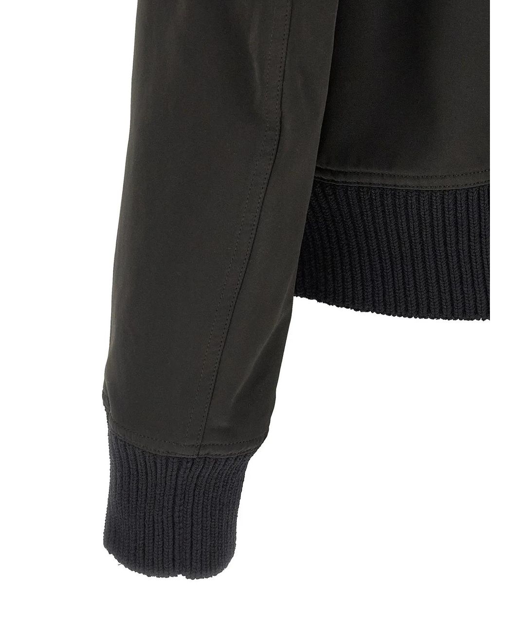 Rick Owens Black Polyester Bomber Clothing for men