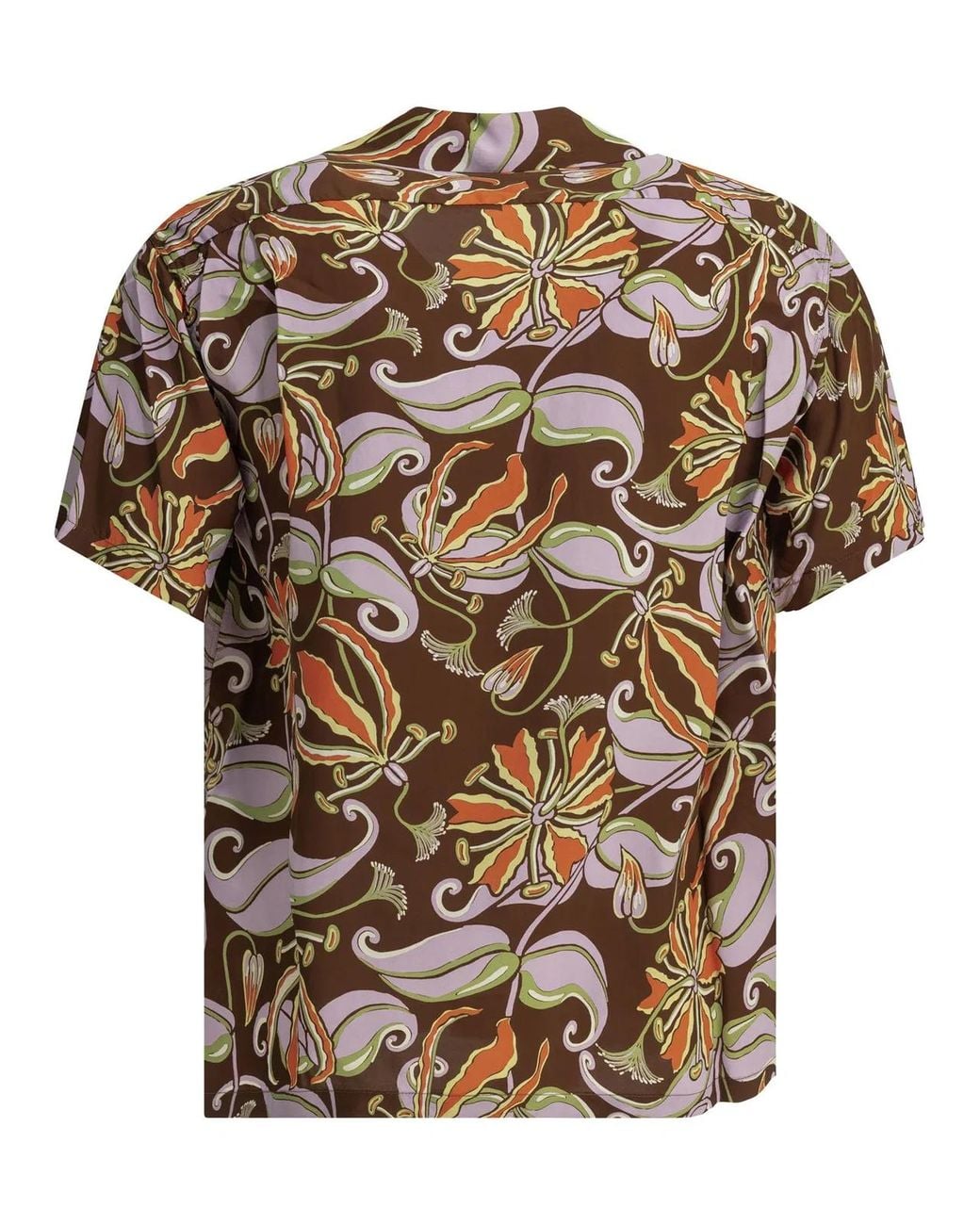 Sun Surf Brown "Spider Lily" Casual Shirt for men