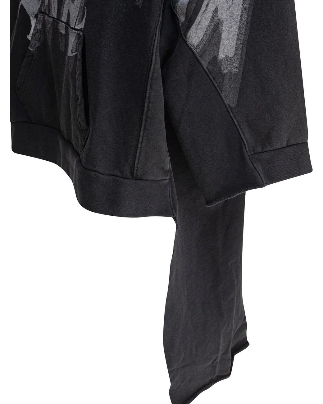 RRR123 Black Cotton Sweatshirt for men