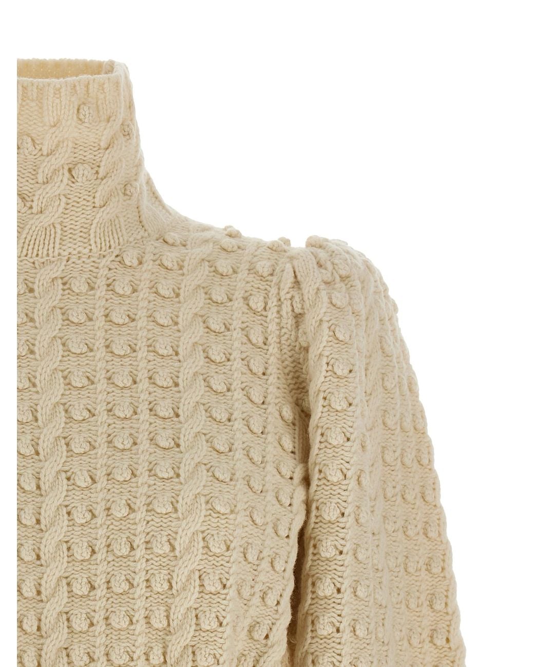 Zimmermann Natural 'Vailant Wool Bauble' Sweater