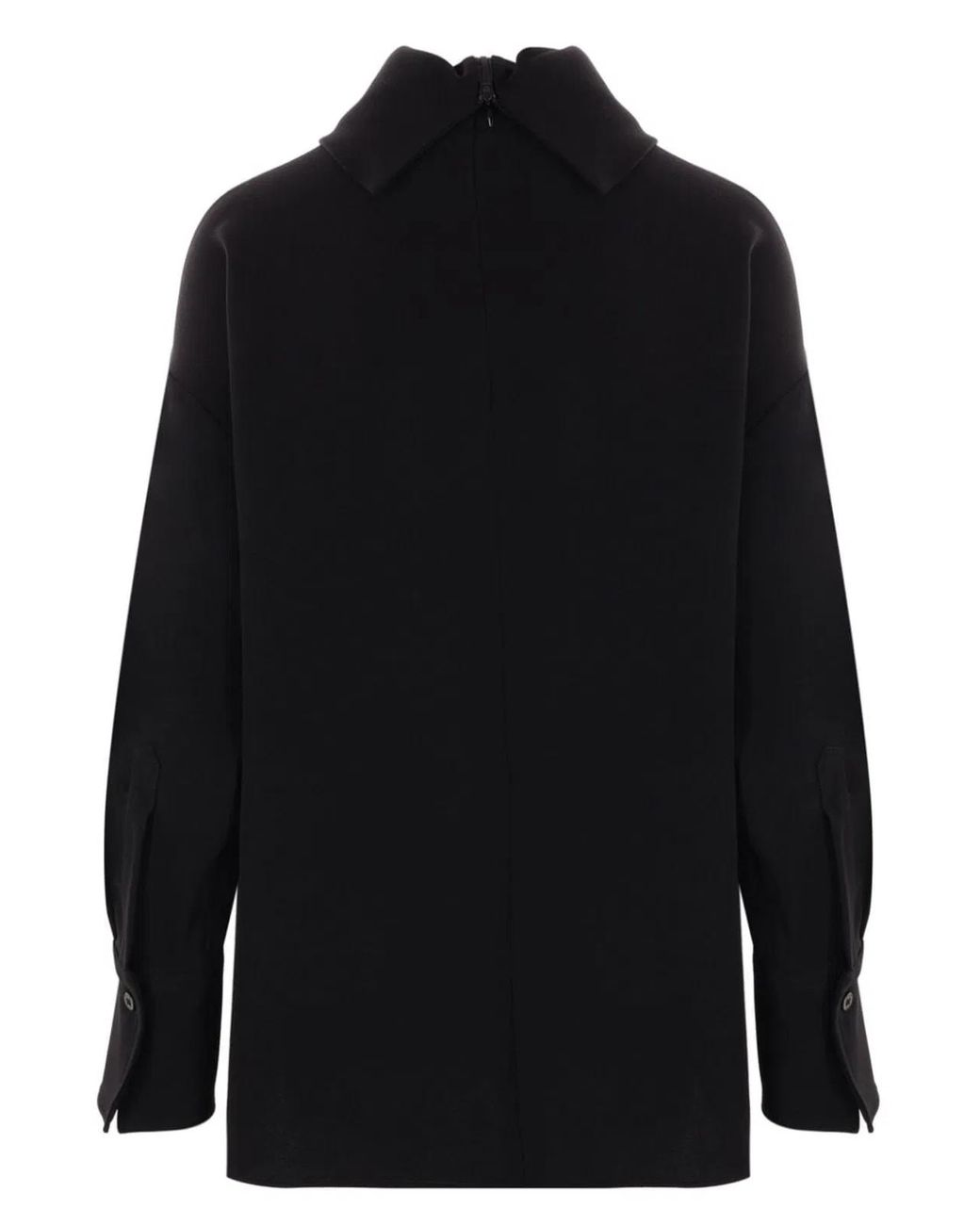 Alberto Biani Blue High-Neck Jumper
