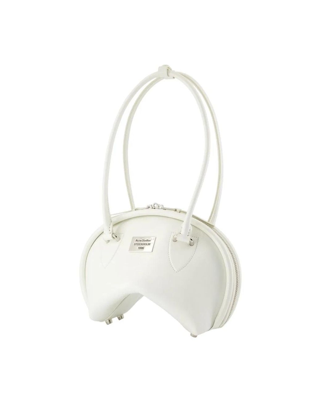 Acne White Bowlina Small R Purse