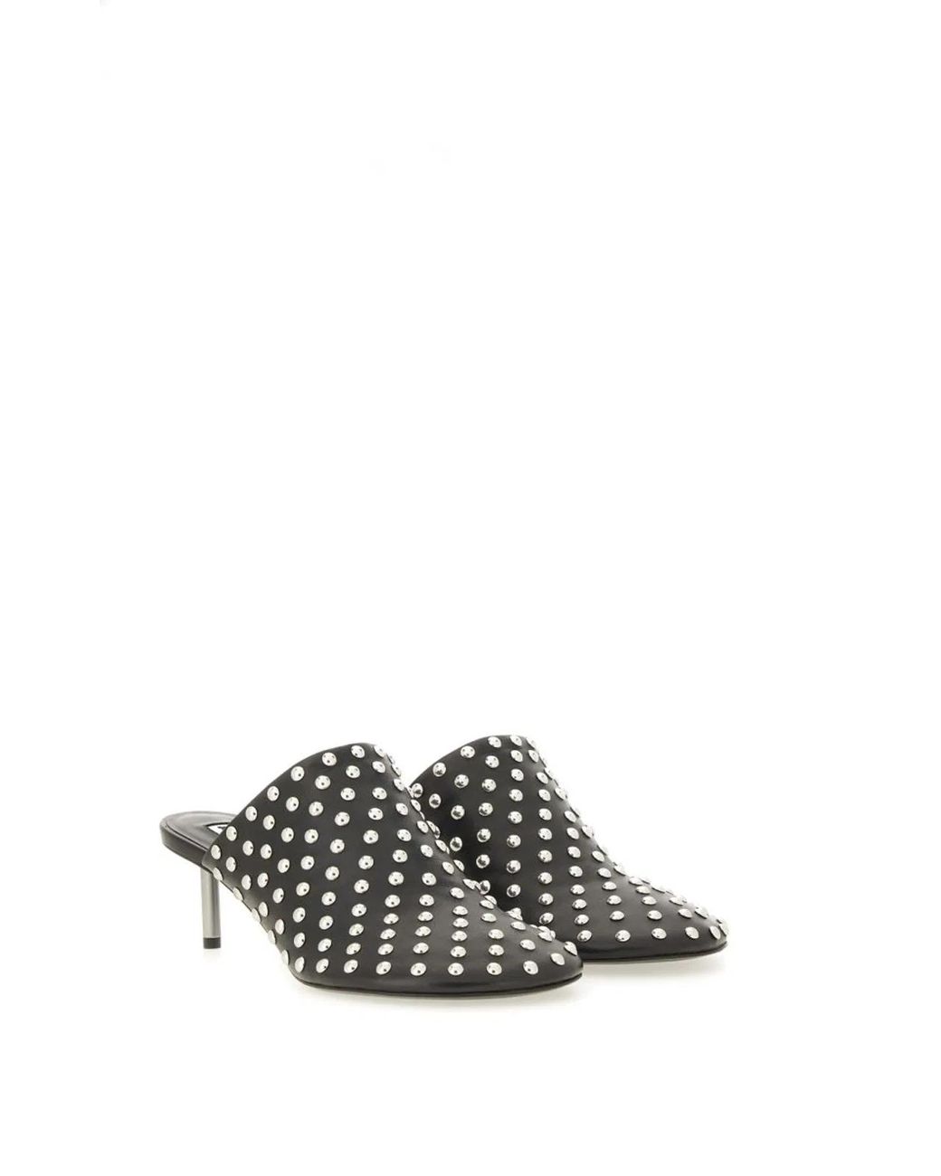 Jil Sander Black Mule Studs
