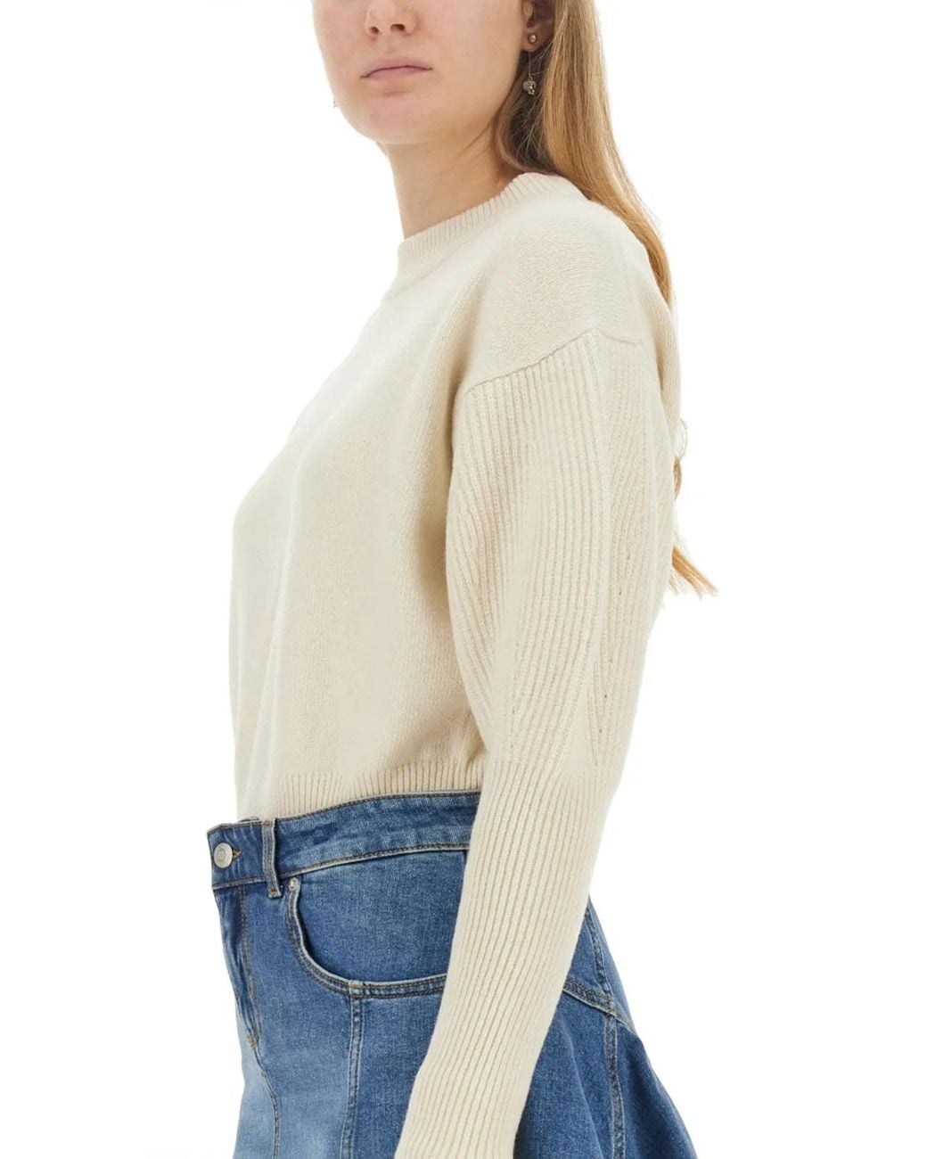 McQueen Blue Wool Jersey