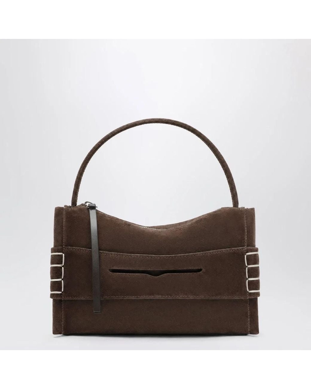 J.W. Anderson Brown Jw Anderson Loafer Suede And Calf Leather Bag