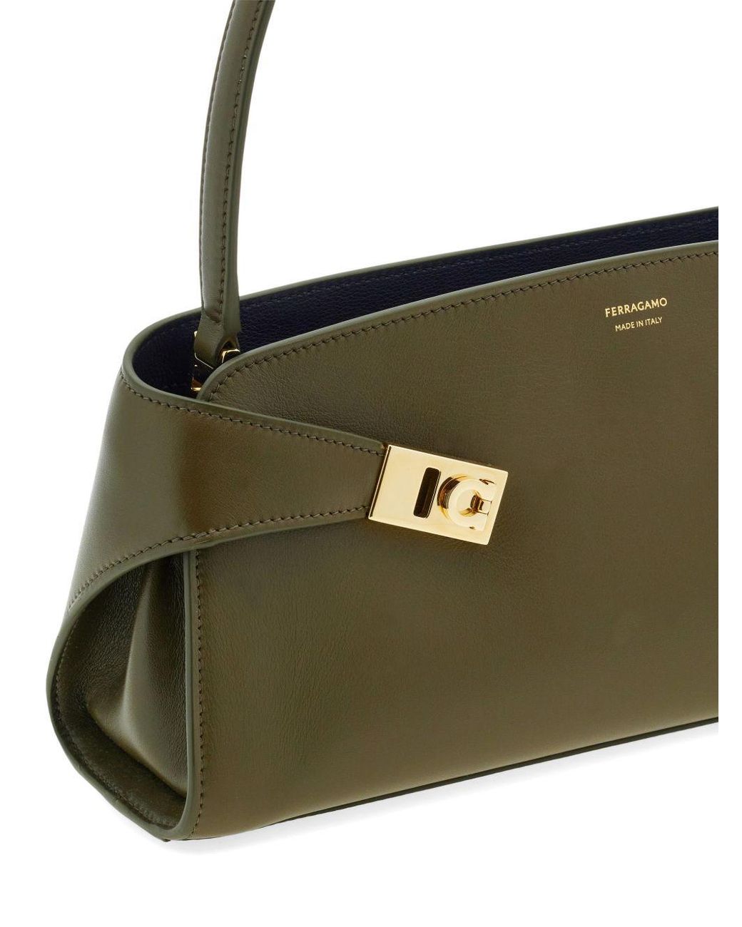 Ferragamo Metallic Leather Handbag