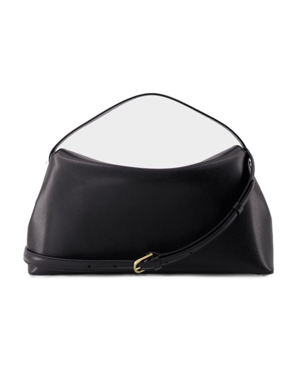 Totême Black T-Lock Shoulder Bag