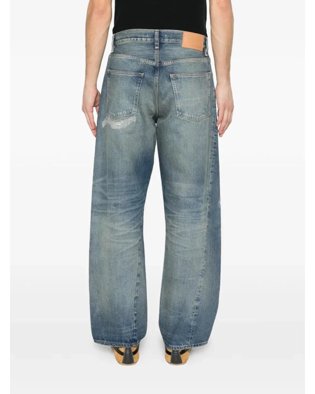 sunflower Blue Wide Twist Jeans for men