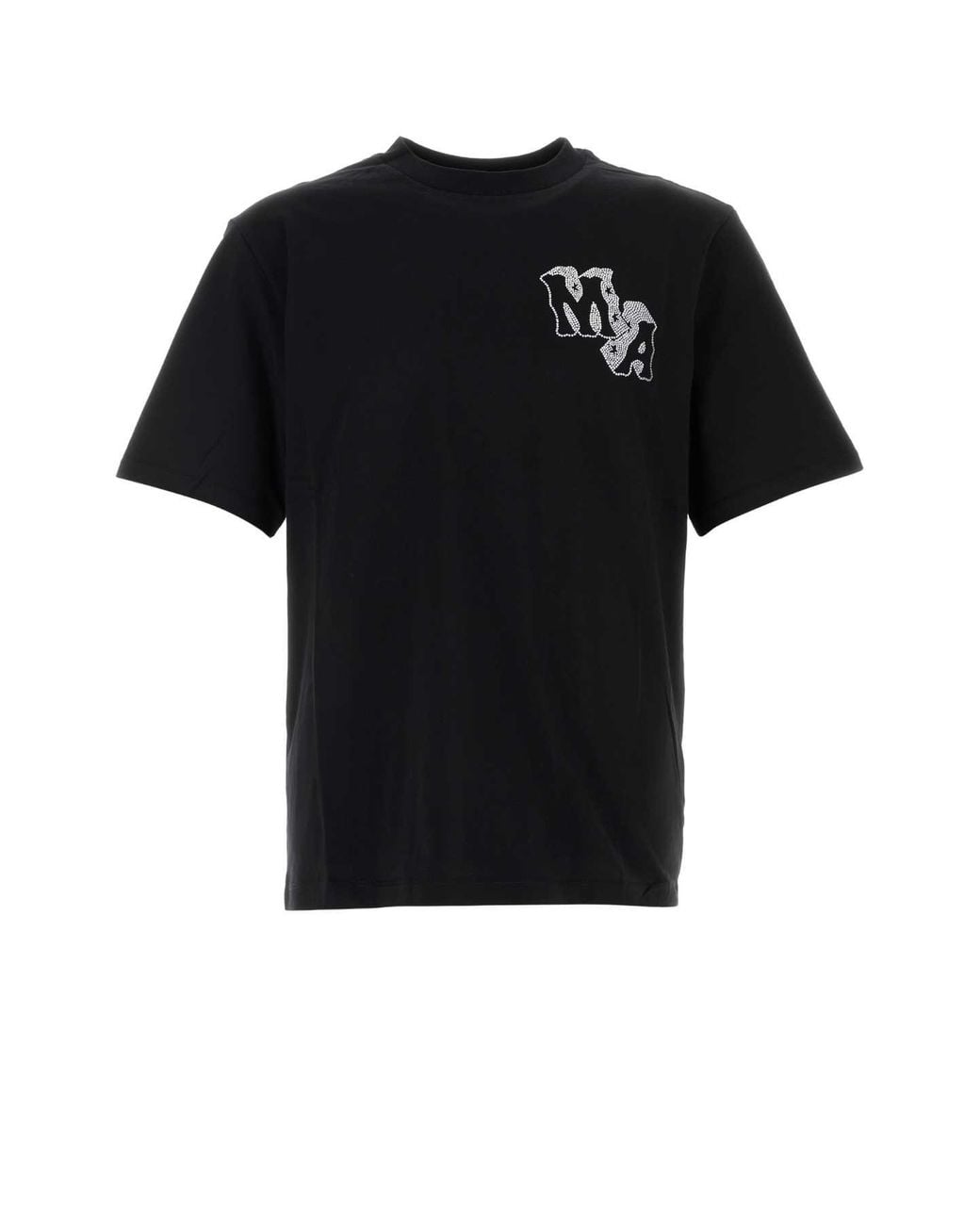 Amiri Black Block Letter Tee for men