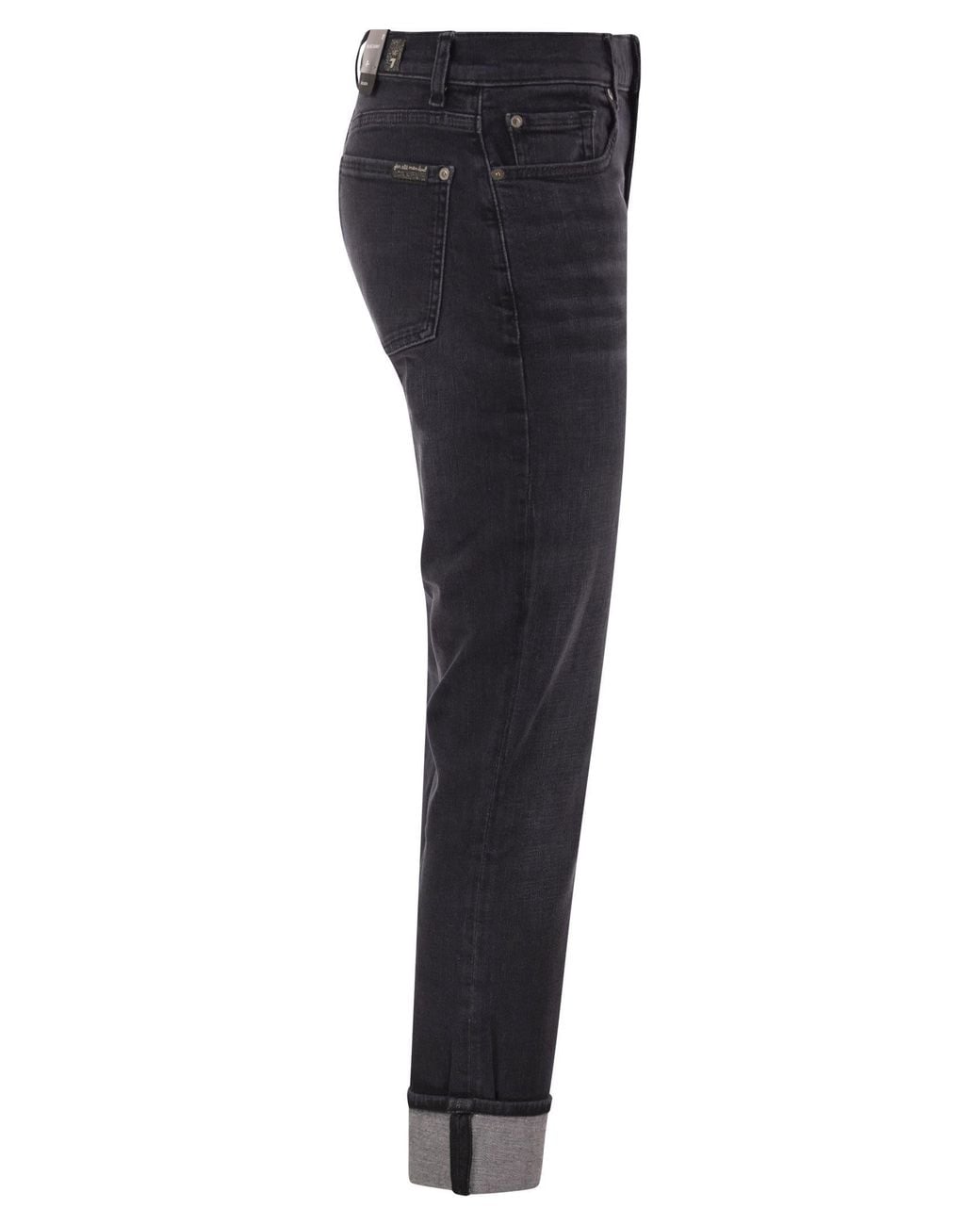7 For All Mankind Blue Relaxed Skinny