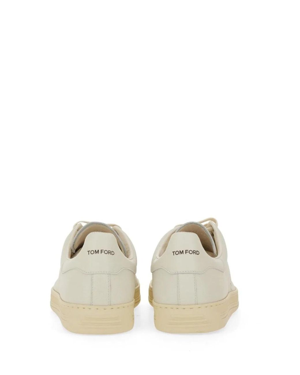 Tom Ford Natural Warwick Leather Sneakers for men