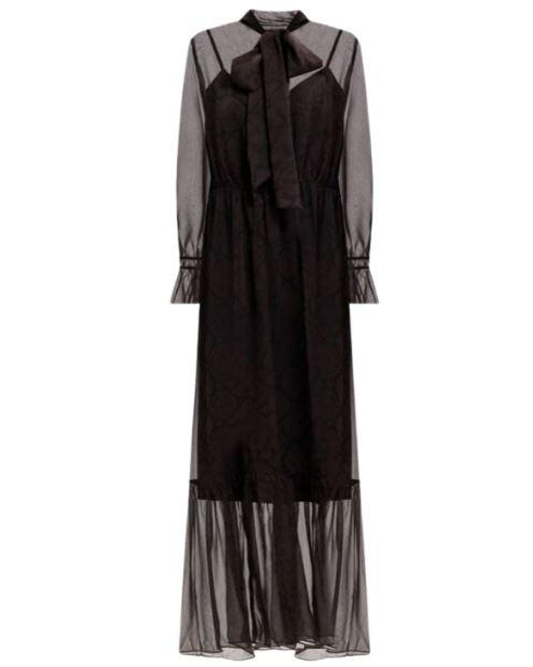 Twinset Black Twinset Actitude Python Polyester Dress