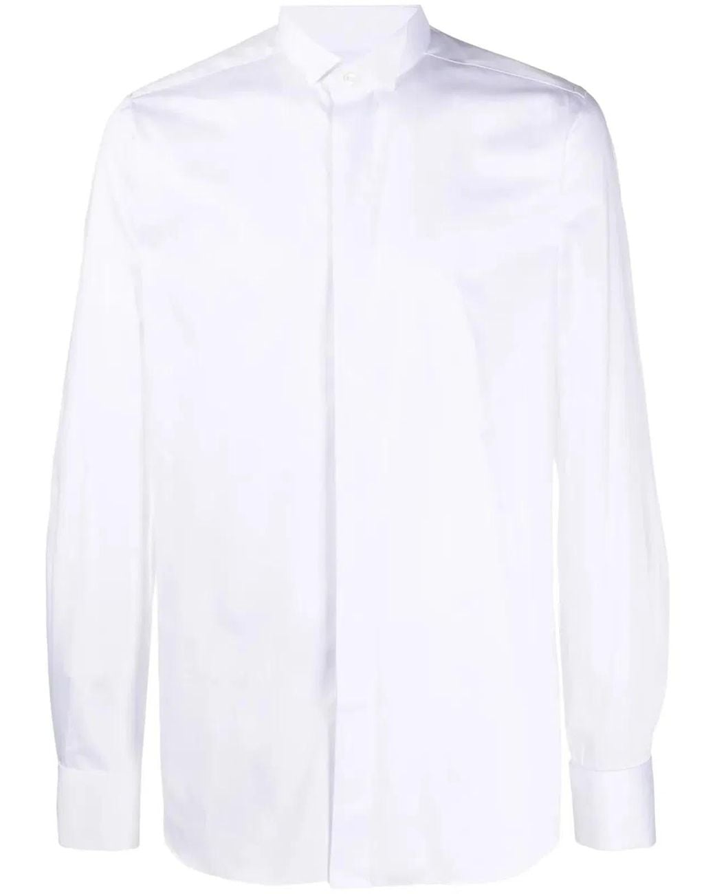 Xacus White Cotton Shirt for men