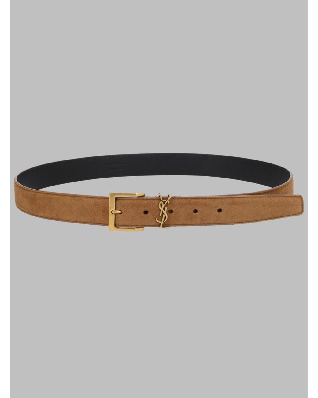 Saint Laurent Gray Cintura Cassandre for men