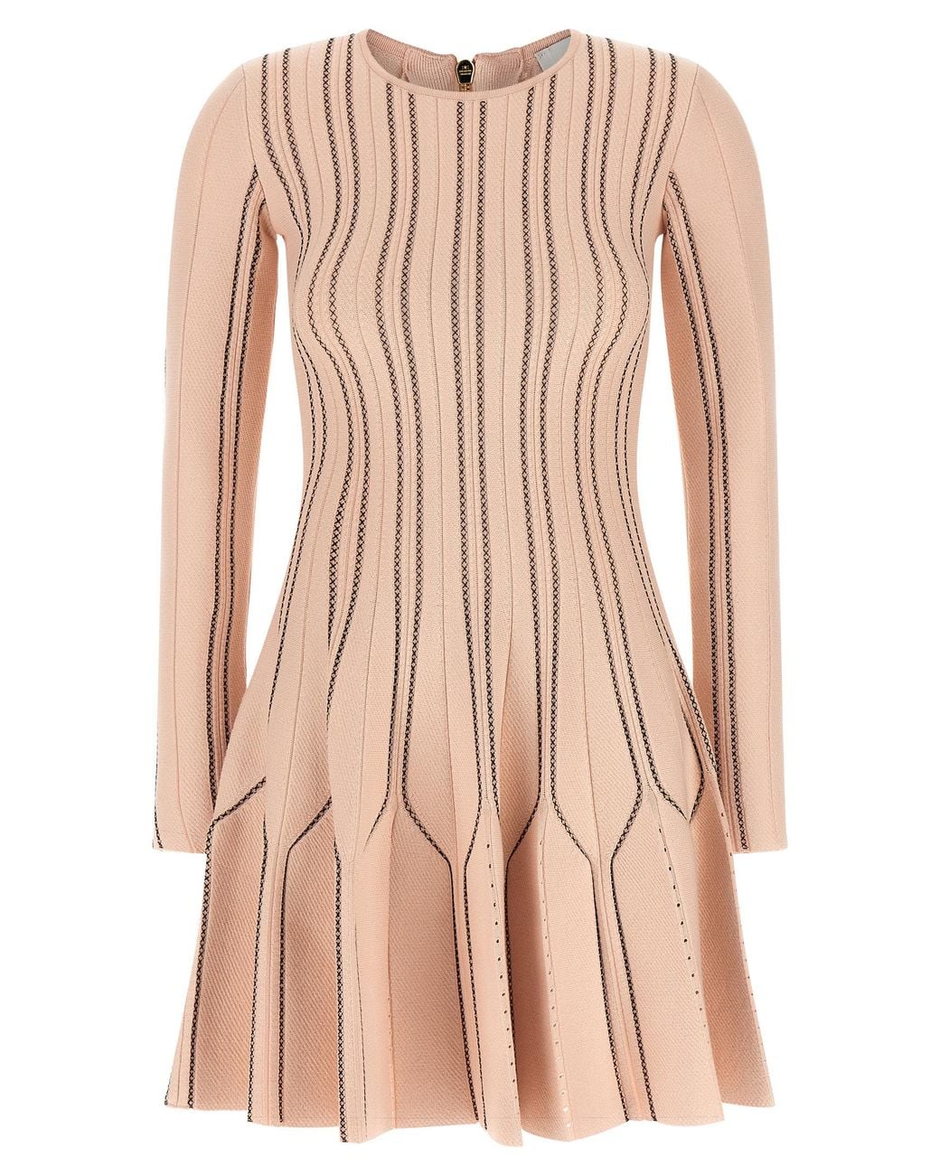 Elisabetta Franchi Pink Viscose Short Dress
