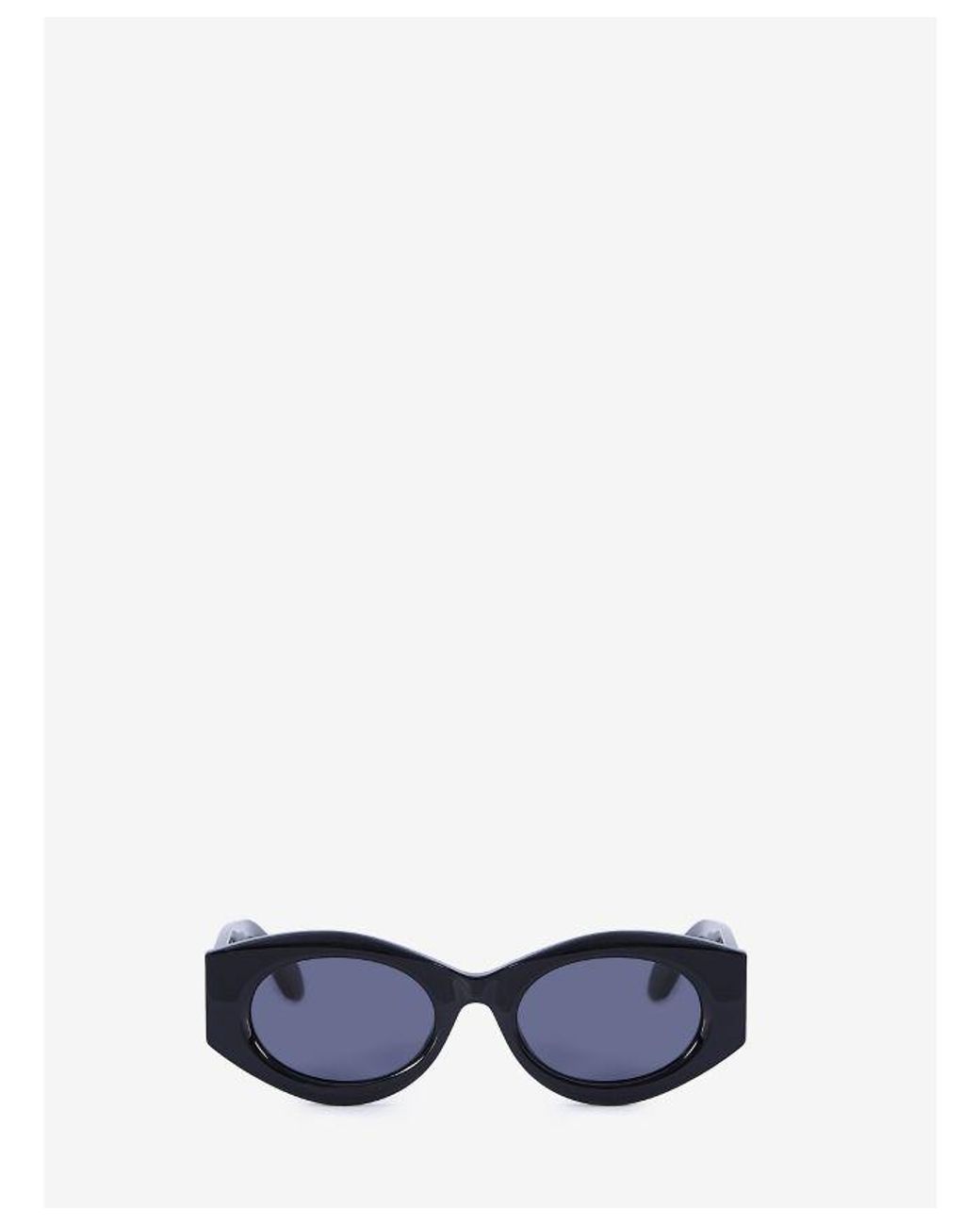 Alaïa White Shiny Solid Sunglasses