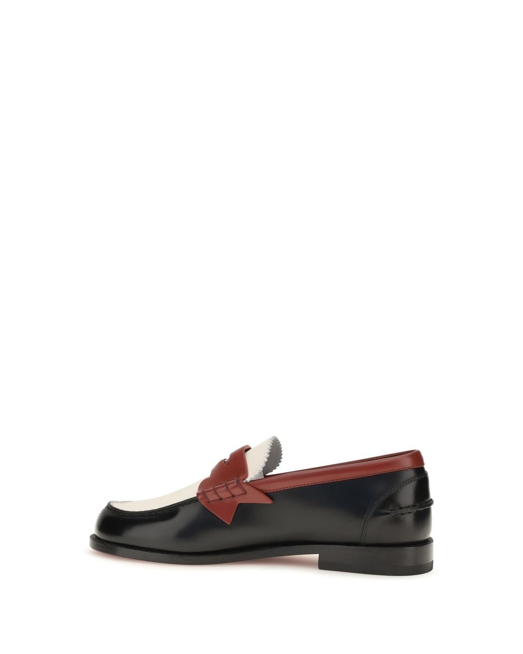 Christian Louboutin White Plato Leather Loafers